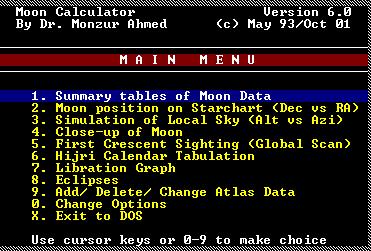 نرم افزار moon calculator